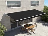 Outdoor Folding Arm Awning Retractable Sunshade Canopy Black 5.0m x 3.0m V63-842821