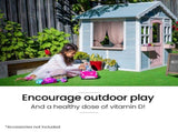 ROVO KIDS Cubby House, Outdoor Wooden DIY Timber Cottage Style Playhouse, for Children V219-PLYCBHRV1BLA