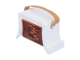 LED Humidification Fan Portable USB Charging Cooling Fan for Living Room Dinning RoomWhite V1294-YM0901-3113210070212