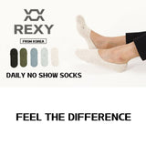 10X Small Daily No Show Sock - MULTI COLOUR	5X Rexy Daily No Show Ankle Socks Small Non-Slip Breath V274-GM-RXCNOS-S10-MUT