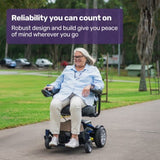 EQUIPMED Heavy Duty Electric Wheelchair, Up to 20km Range, Ultra-Comfortable, Great Turning Circle, V219-HWCELEEQ12BA