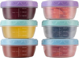 6Pcs 2Oz Small Containers With Lids,Reusable Plastic Storage Jars For Snack And Puree, Salad V1189-LWWAL-20260401-06669