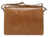 Marselisborg 14' Leather Messenger Business Laptop Bag Handcrafted Golden Tan Briefcase Durable V1202-V2-NAHP-BAG1420L2