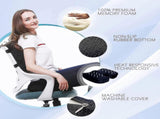 Memory Foam Seat & Back Cushion Set - Ergonomic Support for Car or Office Chairs V1263-JX-3595