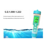 7 in 1 Water Quality Tester PH/TDS/EC/ORP/Salinity/S. G/TEMP High Accuracy Water Quality Test Pen V1369-AZ3-W-11412