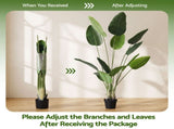 Artiss 180cm Artificial Bird of Paradise Plant Lifelike Textured Leaves Wipe-Clean Indoor Home Decor AP-TREE-BIRD-180