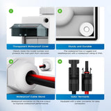 32A DC500V Breaker Box PV Disconnect Switch with IP65 Waterproof Box V1192-AZ-W-28555