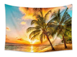 2 piece Cozy Home Duo set -White Jellyfish Humidifier and 150200cm Coastal Sunset Tapestry V888-ELOSUNG53504