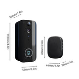 Smart Doorbell Ring Door Camera with Motion Detection WiFi Wireless Bell Camera Rechargeable V1294-YM0901-HS7015