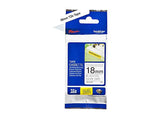 Brother 18MM Black White Tape Strong Adhesive TZE Tape V1202-V2-COB-TZE-S241