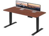 Artiss Electric Standing Desk Height Adjustable Table 120cm Walnut Black HASD-B-S2522R-120-BKWA