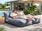 Artiss Outdoor Bean Bag Chair Cover 2 Seater Beanbag Lounge Sofacover Adults BD-COVER-LOUNGE-D-GR