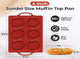 Silicone Muffin Top Pan & Metal Frame Round Egg Baking Pan V1258-DP02-C-28