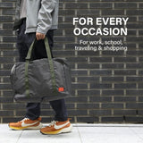 Shopper Bag Travel Duffle Bag Foldable Laptop Luggage Nylon KO-BOSTON KHAKI V274-GM-KOEBAG-BOS-KAK