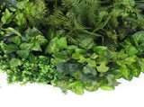 Slimline Artificial Green Wall Disc Art 80cm Mixed Green Fern & Ivy V637-DPN1112832