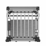 Aluminium Dog Travel Crate 56x65x77cm - Medium Pet Car Transport Cage Kennel Box V238-SUPDZ-39646679793744