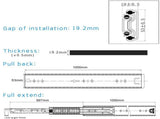 40in Pair 1000 - 2000mm 150KG Capacity Heavy Duty Trailer Drawer Slides Rails Runners Locking V324-CS-HODR40IN