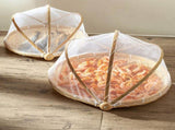 Bamboo Food Serving Tent Natural Handcraft Tray Mesh Food Storage Basket Meal Table Serve Cover V1294-YM0717-10122445