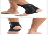 1 Pair Black And Yellow Adjustable Ankle Brace - Compression Support for Running, Sports, and Ankle V888-ELOSUNG21078