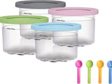 Containers Replacement for Pints and Lids - 4 Pack 16oz, Compatible with Series Ice Cream Maker, V1192-AZ-W-11887