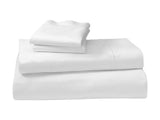 1000 Thread Count Cotton Rich Double Bed Sheet Set 4 Piece - White CVC-10DBL-WH