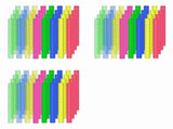 12 Inch Plastic Rulers, 96 PCS Transparent Assorted Color Metric Bulk Rulers with Inches Centimeters V1366-AZ2-W-14559