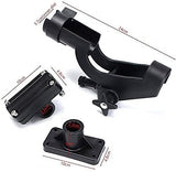 Adjustable Rotatable Plastic Fishing Rod 3 Mount Rack Holder Bracket Boat Canoeing Rowing Mount Kit V1259-DP01-A-2361