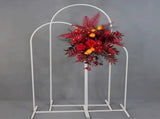 Metal Arch Backdrop White Stand Wedding Arch Stand Set of 3 Square Arched Frame for V985-METALBACKDROPWHITE