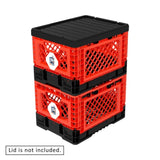 25L Smart Foldable Stackable Crate Tool Collapsible Storage Box - Red V274-FT-IG-25LCR-OBK