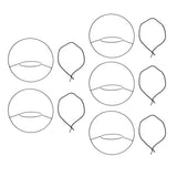 5pcs Hanging Planter Holder Rust Proof Decorative Metal Hanging Flower Pot Basket for Living Room V1294-YM0703-3111230056411