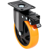 Caster Wheels, 127 mm Swivel Plate Casters, Set of 4, Heavy Duty 204 kg Load Capacity Per Caster V767-VVR-PBJLCSJAZ4J4XPOVCV0
