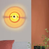 Wall Lamp, UFO Space Age Bauhaus Style, Orange, D24 x E17 cm V1188-MS-520-031