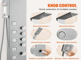 Shower Panel System, 4 Shower Modes Shower Panel Tower, Rainfall, Waterfall, 5 Full Body Massage V952-FTYS4CS2MSDPNYC1QV0