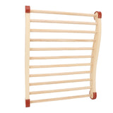 Sauna Backrest Sauna Accessories Wooden Anti Slip Comfortable S Shape Design Sauna Chair Back V1294-YM0901-3111250073611