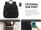 Backpack Backpack Ladies Girls Women Laptop Schoolbag Work School Waterproof USB V1188-MS-313-0104