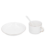 4 Set Coffee Cup Set Coffee Mug with Saucer Spoon Tea Mug Drinkware Gift for Home Kitchen V1294-YM0901-3118210136911