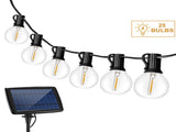 25 LED Solar String Lights Warm White Weatherproof Hanging Bulbs Garden Patio Light Backyard V1294-YM0901-H39492-25