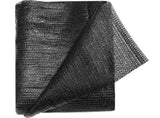 Black Sunshade Net Outdoor Garden Privacy Screen 50% Shading Rate HDPE Mesh Tarp 13.1x19.7ft with 20 V1192-AZ-W-24213