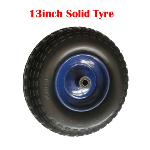 13inch Trolley Wheel Solid Tyre Tire Steel Rim for Hand Trolley Cart V201-TIER1316BU2AU