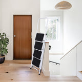 Foldable Non Slip 4 Step Steel Ladder V63-802117