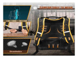 Heavy Duty Professional Tool Backpack - 18 Inch Large Capacity - Waterproof Solid Rubber Base, V888-ELOSUNG18539