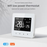 WiFi Wireless Smart Thermostat - For Water/Gas Boilers, LCD Screen, Programmable, Low Power V1265-JD-06
