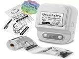 Portable Inkless Thermal Label Printer with Bluetooth Connectivity, Compatible with 12-58mm Paper V1341-ZY-XY8EF32T-WHITE