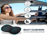 Car Seat Cushion, Memory Foam Wedge Cushion, Lower Back Support Booster Pad for Driver Seat, Office V1189-LC-QP-00653