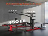 Chest Press Machine, 450 LBS Bench Press Set, Adjustable Flat Incline Bench with Independent V952-XBTJJWTSXTJSME6SYV0
