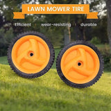 2-pack 196 mm lawn mower wheels compatible with Husqvarnaa Mcculloch 5324025-67, 5324029-36, V1237-ZY-203-0785