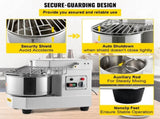 Commercial Dough Food Mixer, 8L Large Capacity Stainless Steel Mixer with Bowel, Hook, Shield, Reset V952-DGBMD8-8L220VQPKVV3
