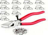 51Pcs Key Fob Hardware Set with Pliers,1 Inch Keychain Rings for Wristlet Lanyard and Keychain V1370-AZ4-15798