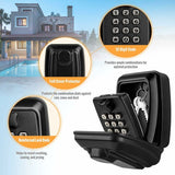 Outdoor Key Box, Large Wall Mounted Key Box With 12 Digit Code, Waterproof And Rustproof V1188-MS-227-0658