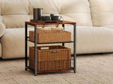 Levede Side Table 3-Tier Storage Shelf Modern Table NI1064-BR-AU